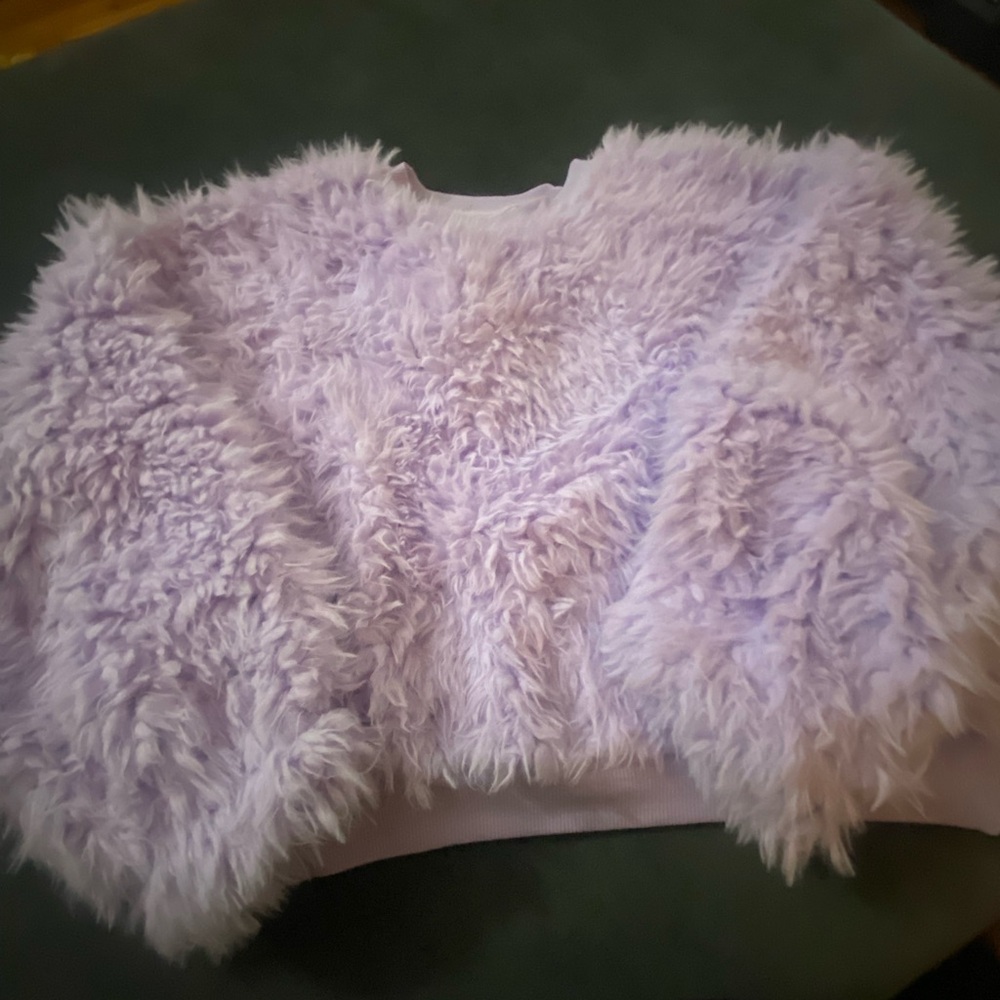 Brand New - Lavendar Shag Sweater - Size 8